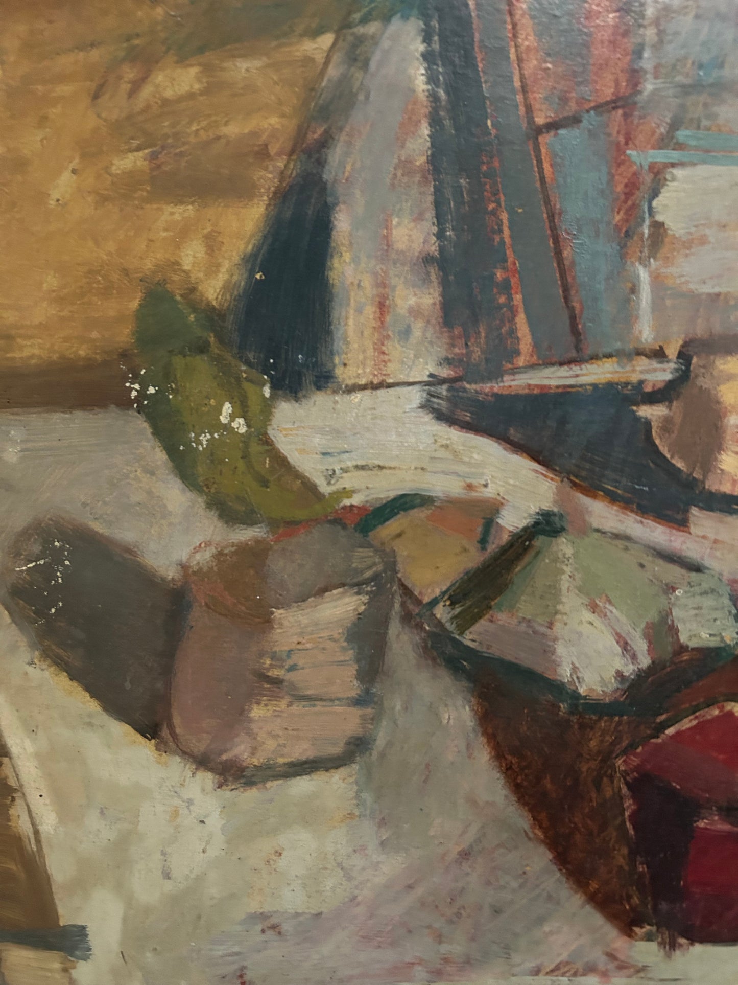 A Late 30's Cubist Still Life Very Much in the Style of George Braque