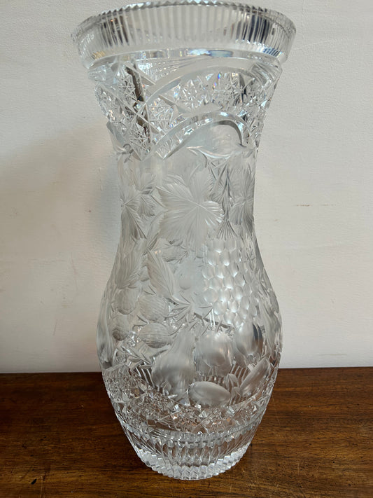 Victorian Cut Glass Vase