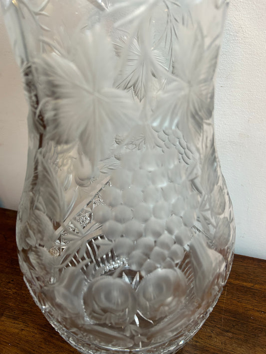 Victorian Cut Glass Vase