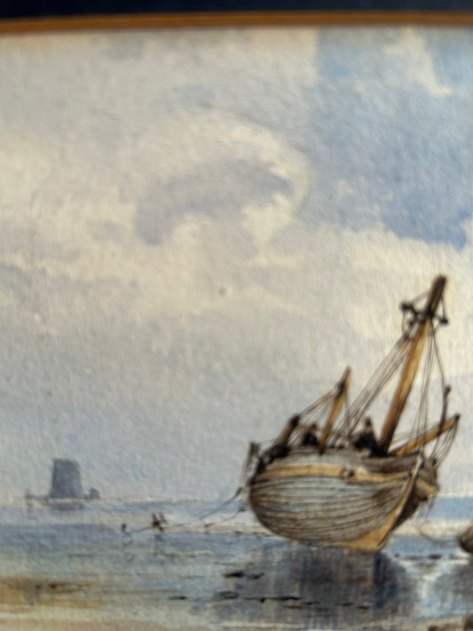 Early 19th Century Fishing Boat Watercolour