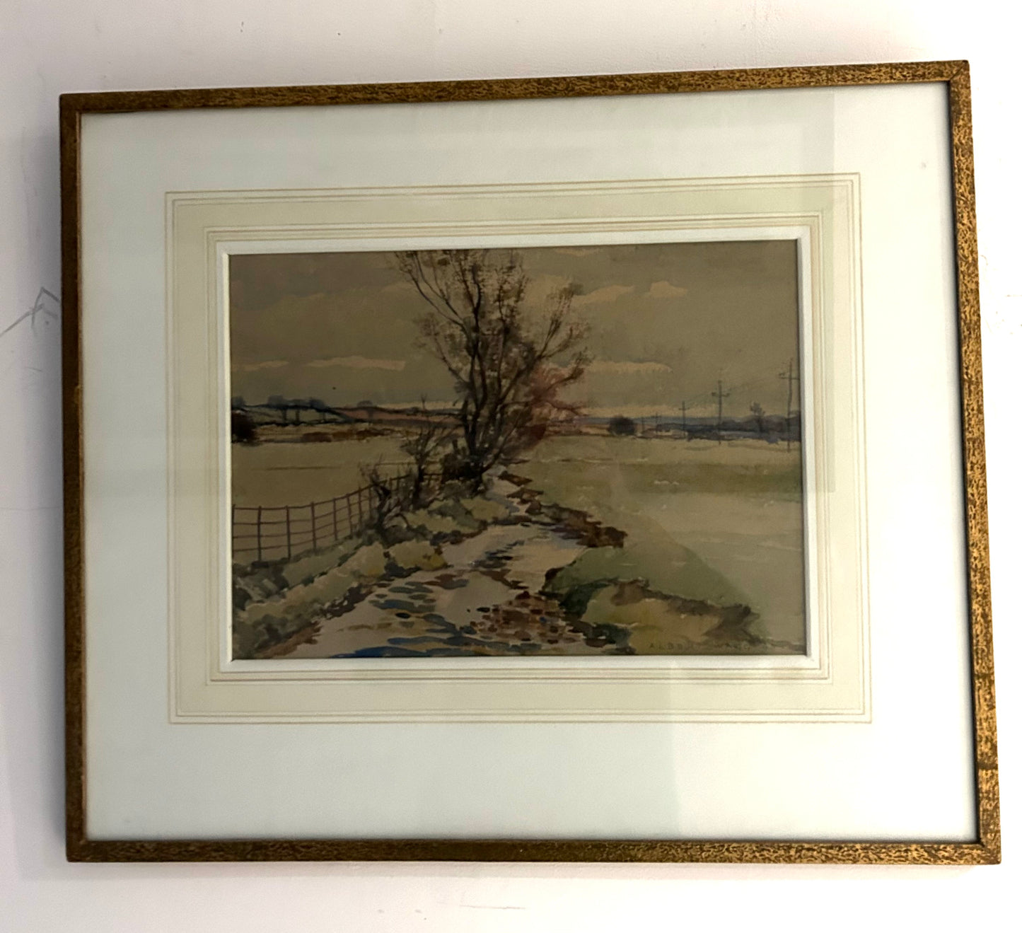 Albert Wagg signed Watercolour title: February