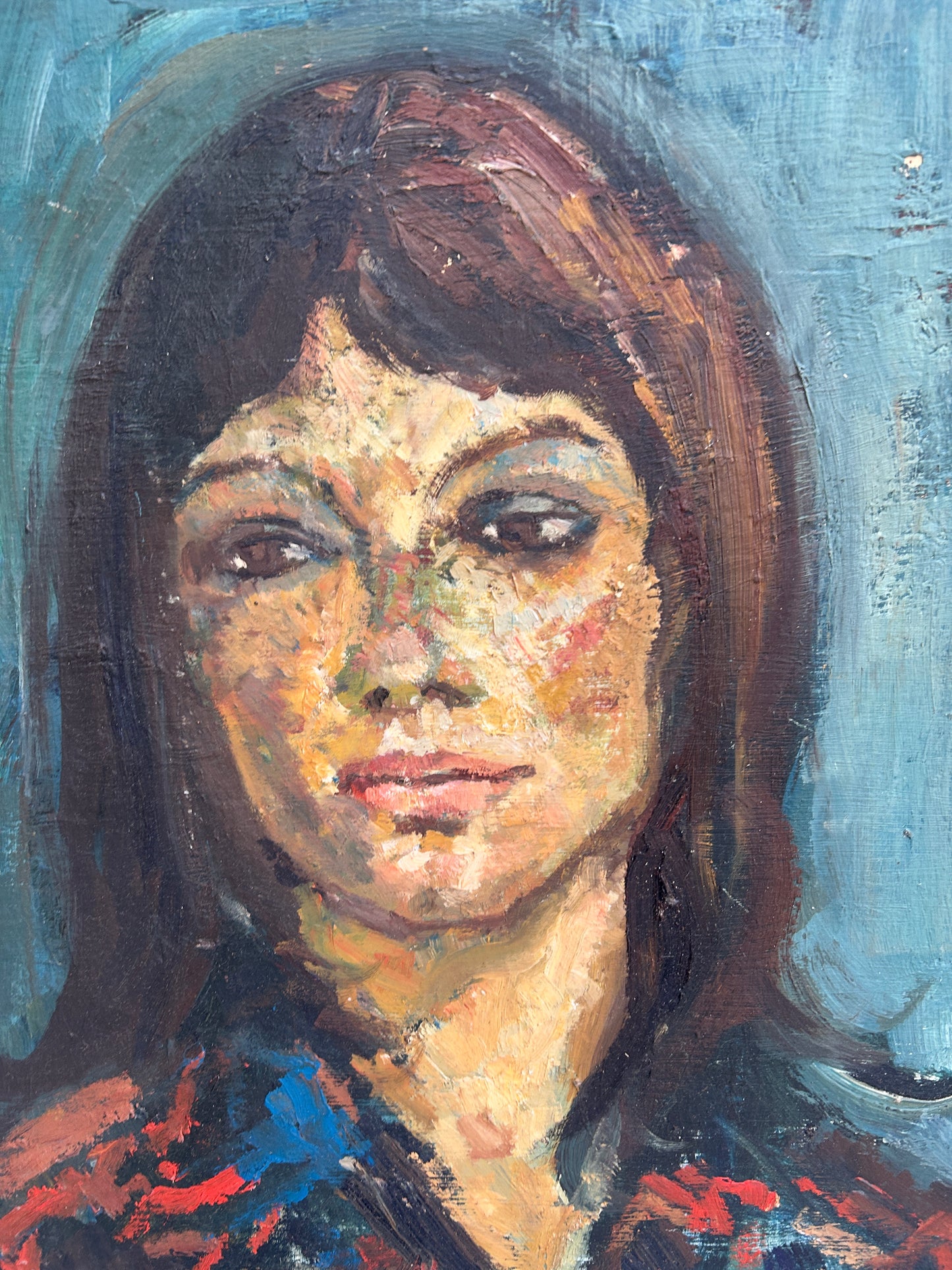 Female Portrait 1960's Oil on Canvas