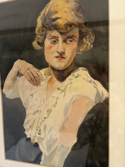 Ritratto femminile Acquerello di William Robert Hay