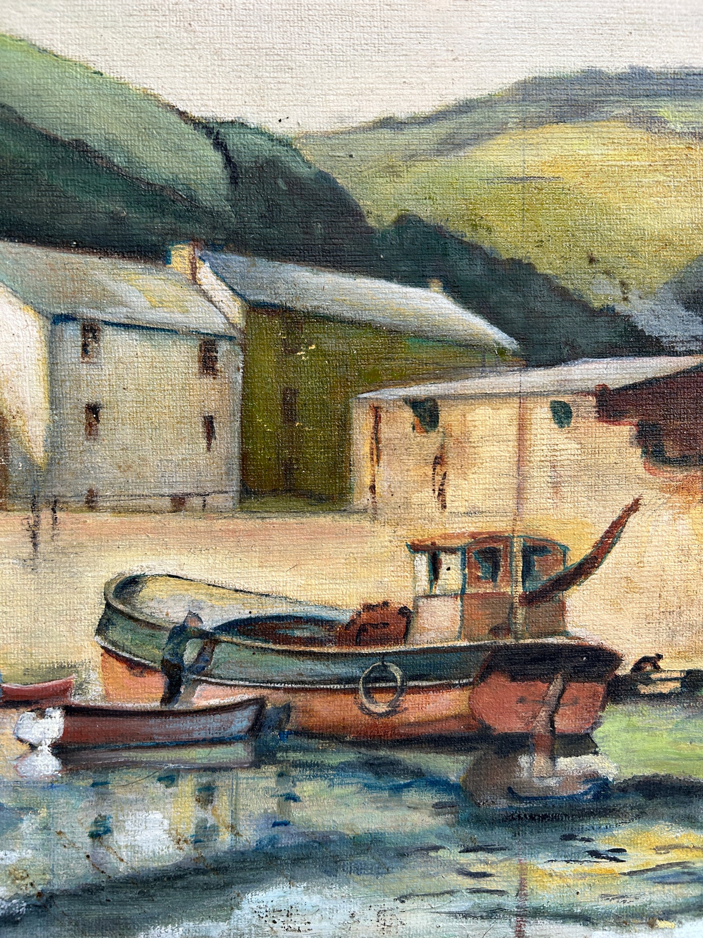 A view of Saint Isaac, Cornwall in a Mod Brit Style C.1960