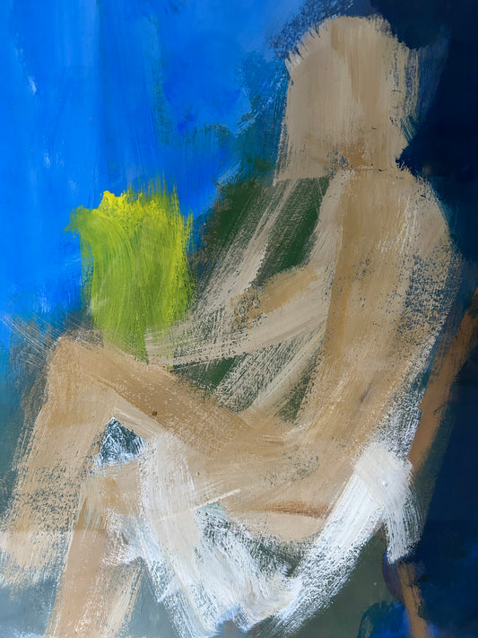 Abstract Reclining Male Nude