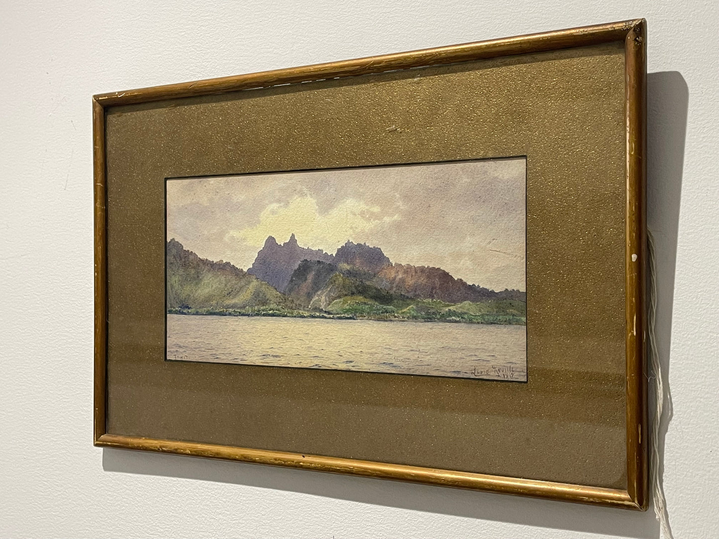 Louis Neville (1852-1919) Original Watercolour - Tahiti