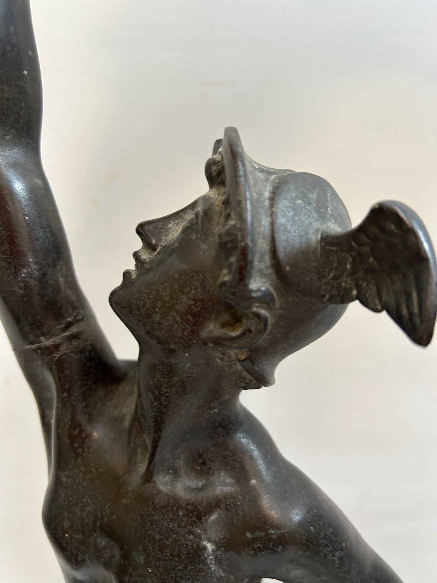 Figura continentale in bronzo di Hermes del XIX secolo