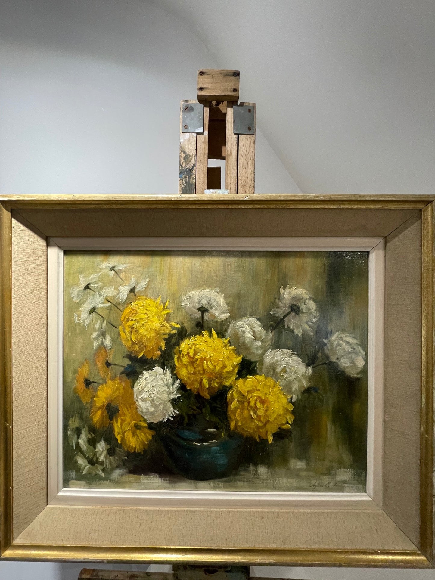 Yellow and White Floral Still Life by Agnes Foreman