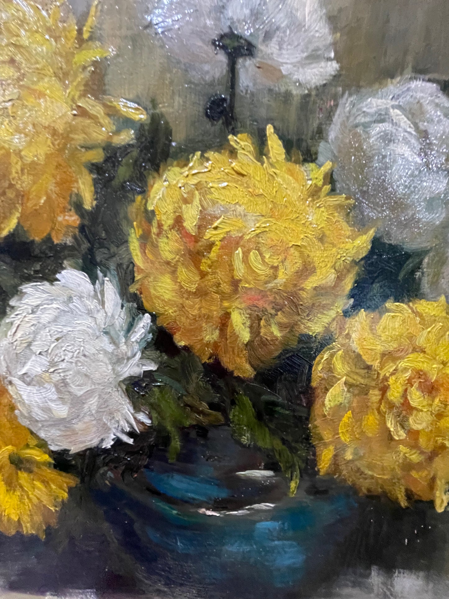 Yellow and White Floral Still Life by Agnes Foreman