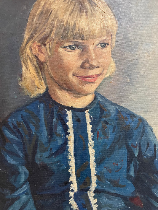 Mid Century Portrait of a Young Girl