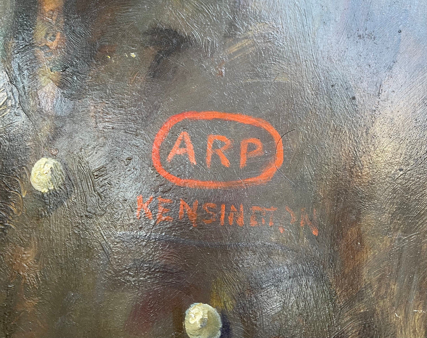 C1940S OIL PAINTING WW11 PORTRAIT ARP OFFICER KENSINGTON - REGINALD HENRY CAMPBELL 1877-1962