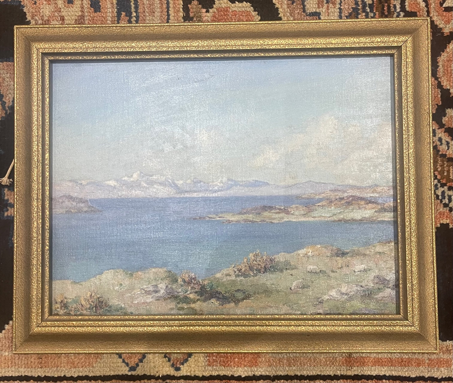 Ian McNicol Oil painting Seascape West Coast of Scotland c1930