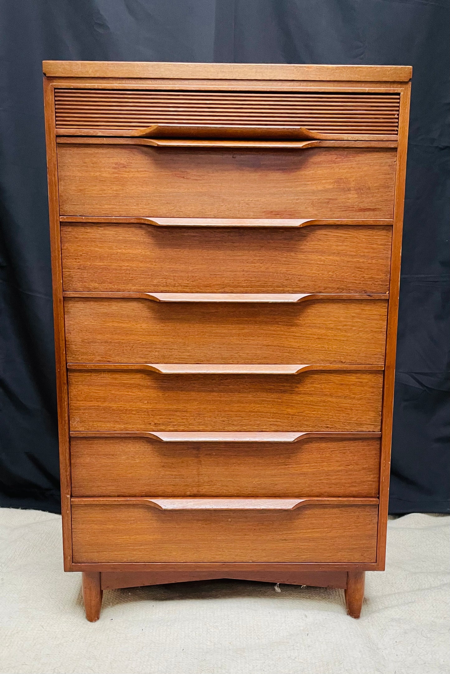 Mid Century Tall Chest Of Drawers