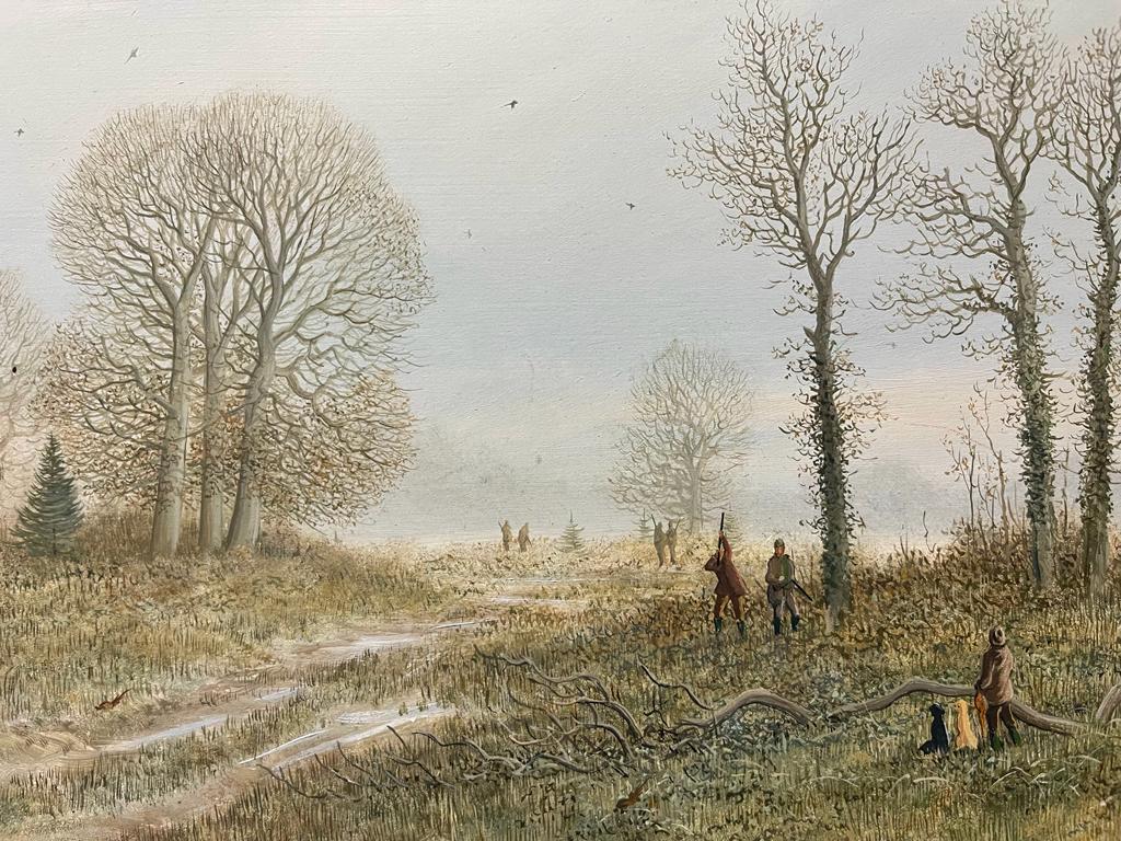 Nicholas Mace British b1949  Oil On Canvas, Pheasant Shooting Scene