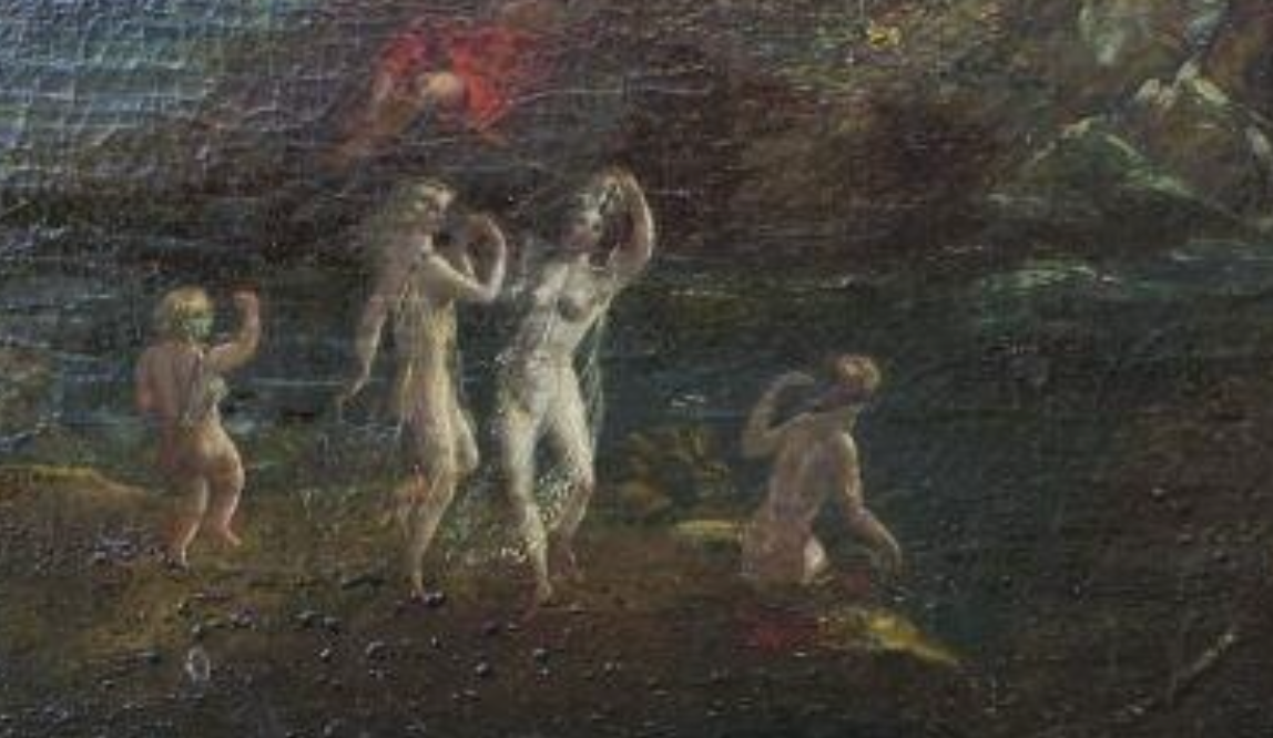 Style of John Martin (1789 - 1854) Oil Painting Milton's Paradise Lost C1825