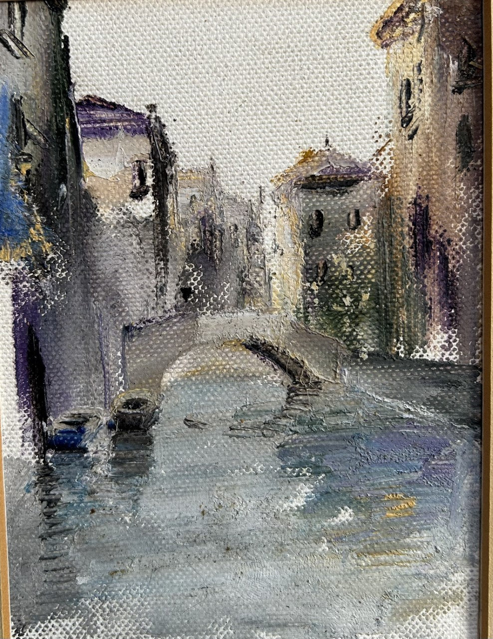 Venice View Small Oil Painting