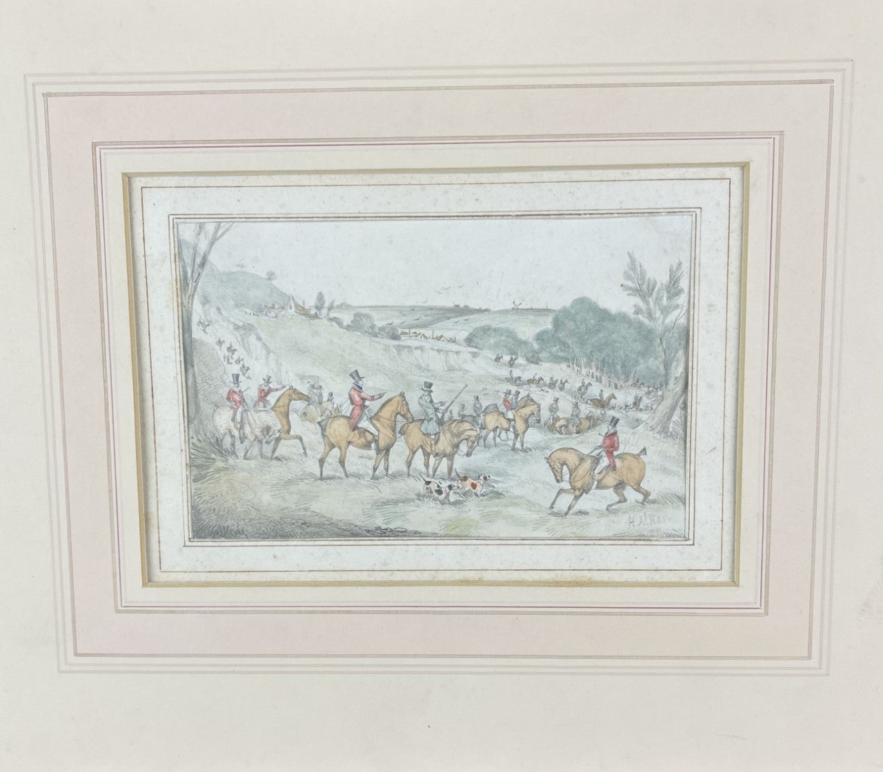 Henry Alken 1785-1851 Watercolour Hunting Scene