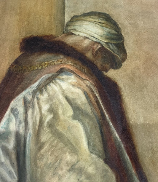 Arab Man Watercolour and Goauche c.1910