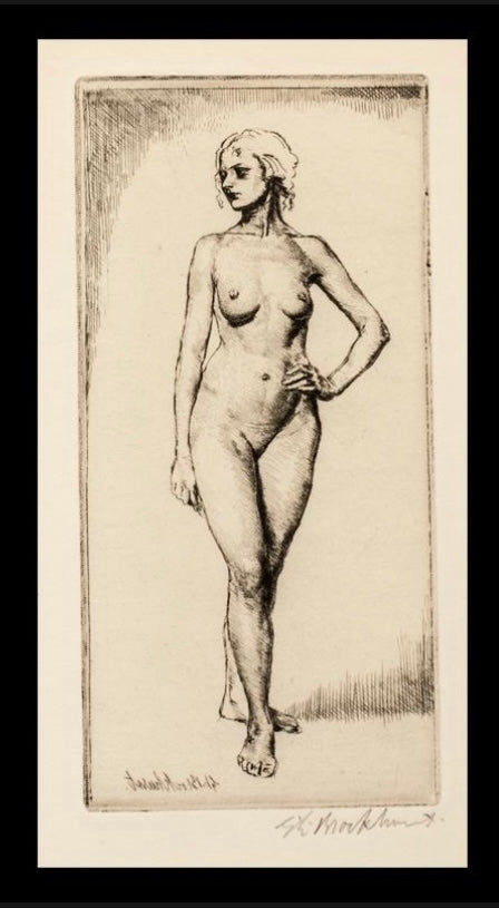 Gerard Leslie Brockhurst Britannico n. 1890 "Ursula"