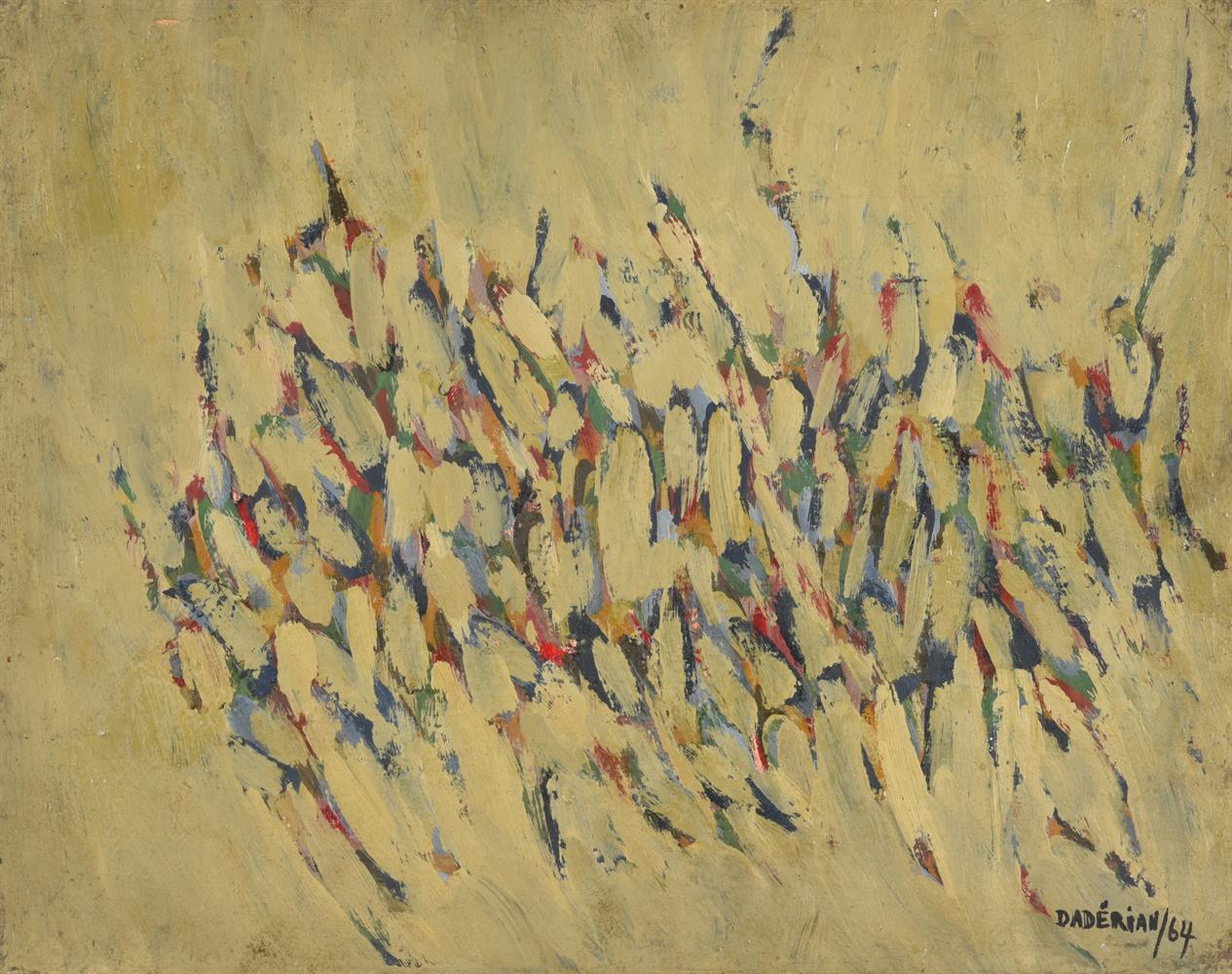 DIKRAN DADERIAN (FRENCH/LEBANESE B. 1929) Oil on Canvas