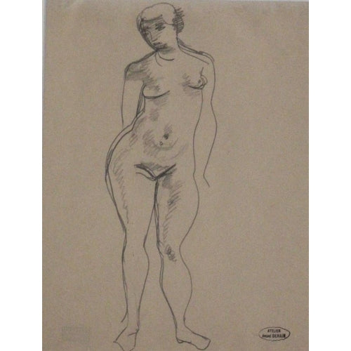 ANDRE DERAIN (1880-1954) NUDO FEMMINILE IN PIEDI