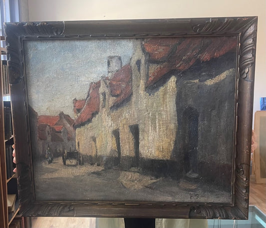 Frank Brangwyn oil on canvas