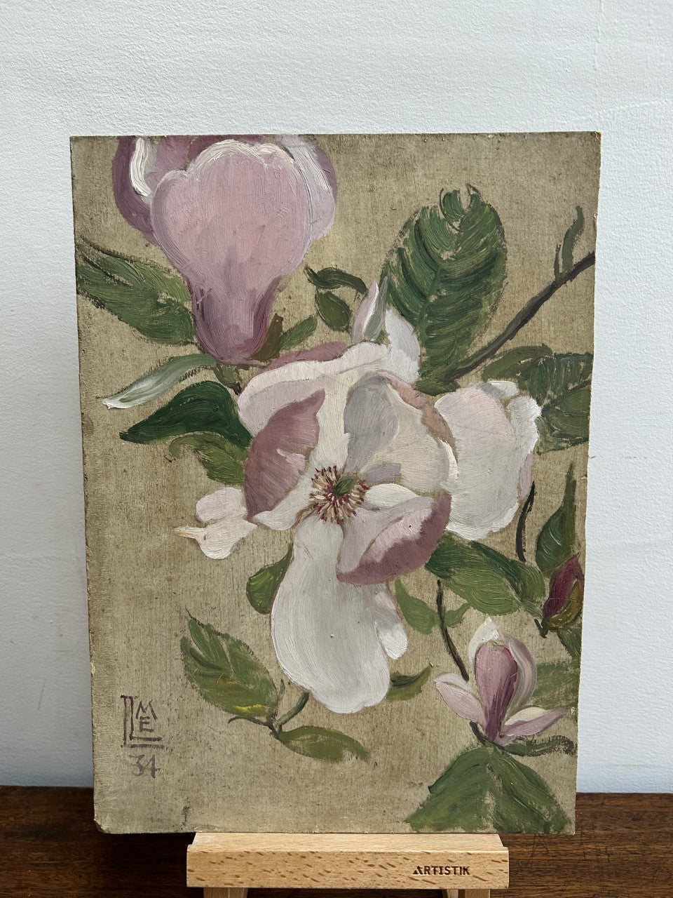 Blossom oil on board dated 1938