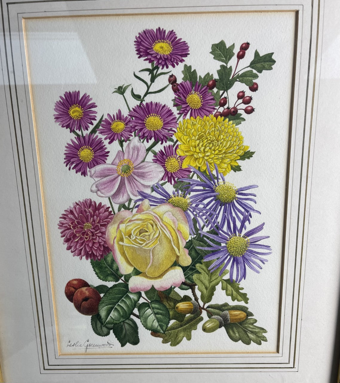 Leslie Greenwood (1907-1987): Collection of 4 Original Botanical Watercolours