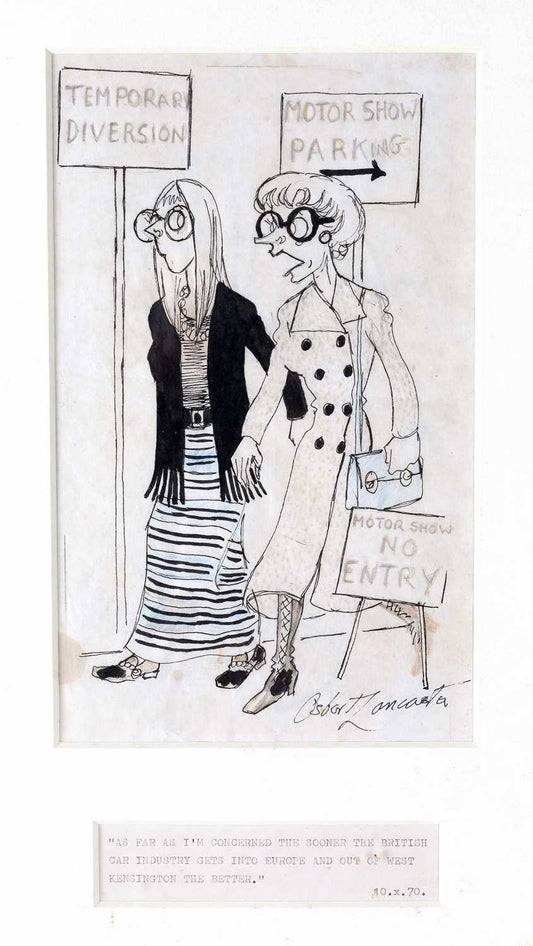 Sir Osbert Lancaster original art