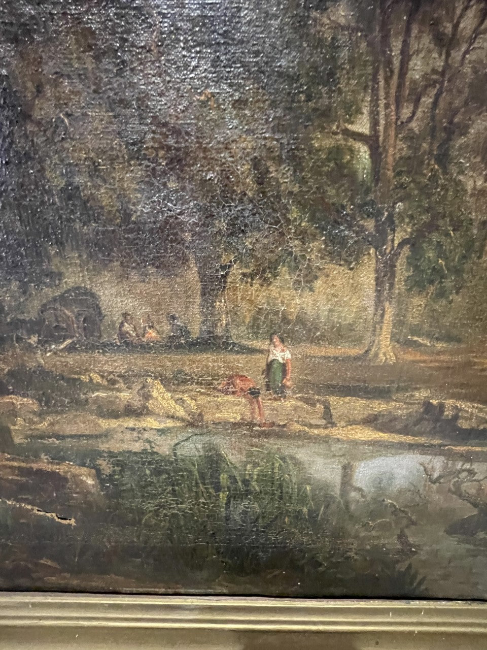 19th Century Oil On Canvas - Large French Landscape