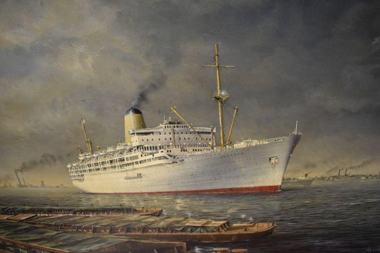 Arcadia Leaving Port by Robert G Lloyd
