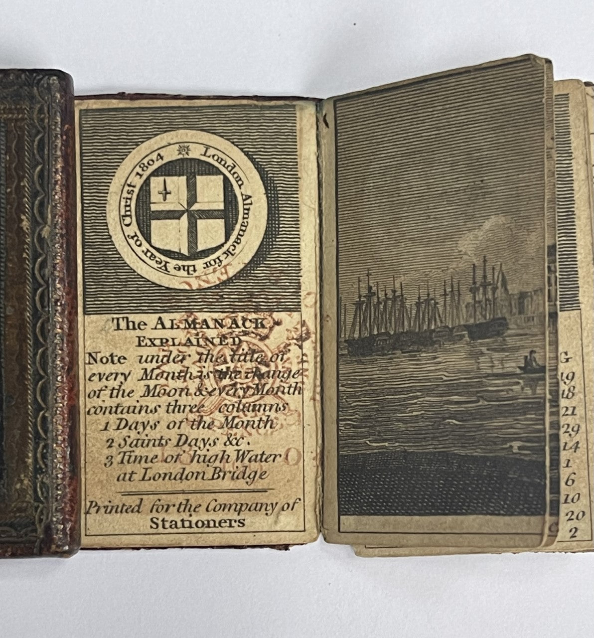 Miniature London Almanac for the Year of Christ 1804