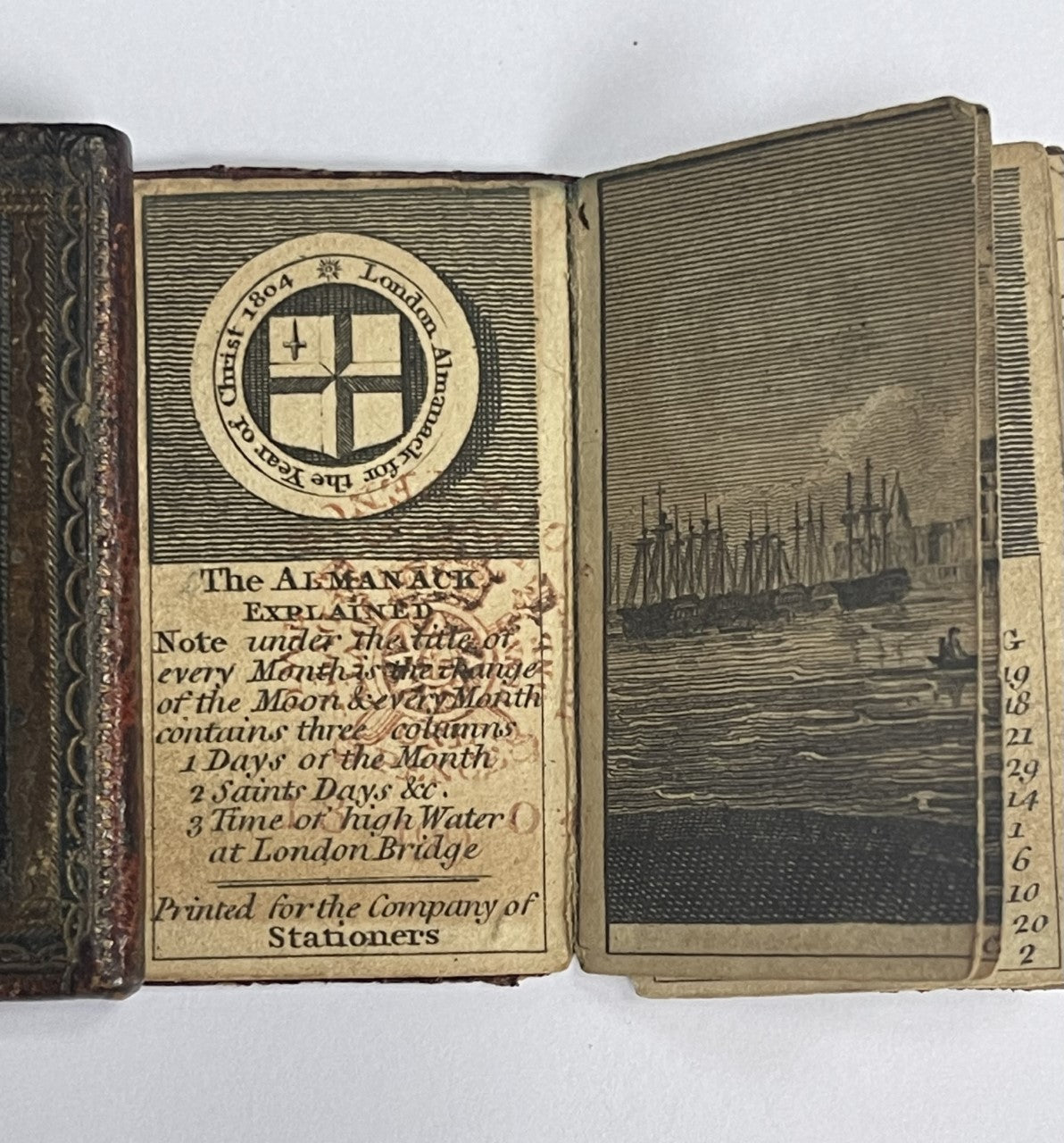 Almanacco londinese in miniatura per l'Anno di Cristo 1804 