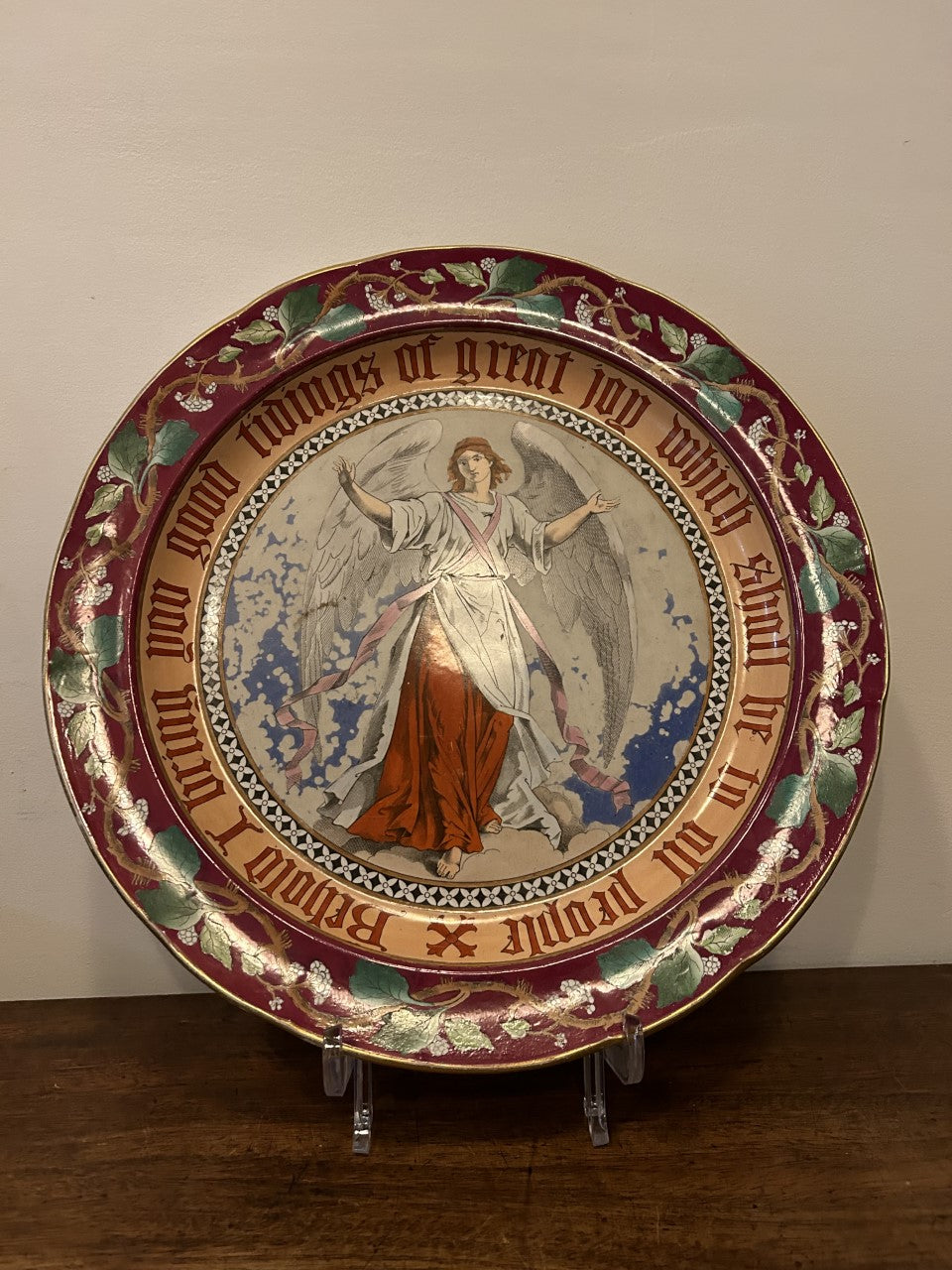 Rare Copeland Large Christmas Charger