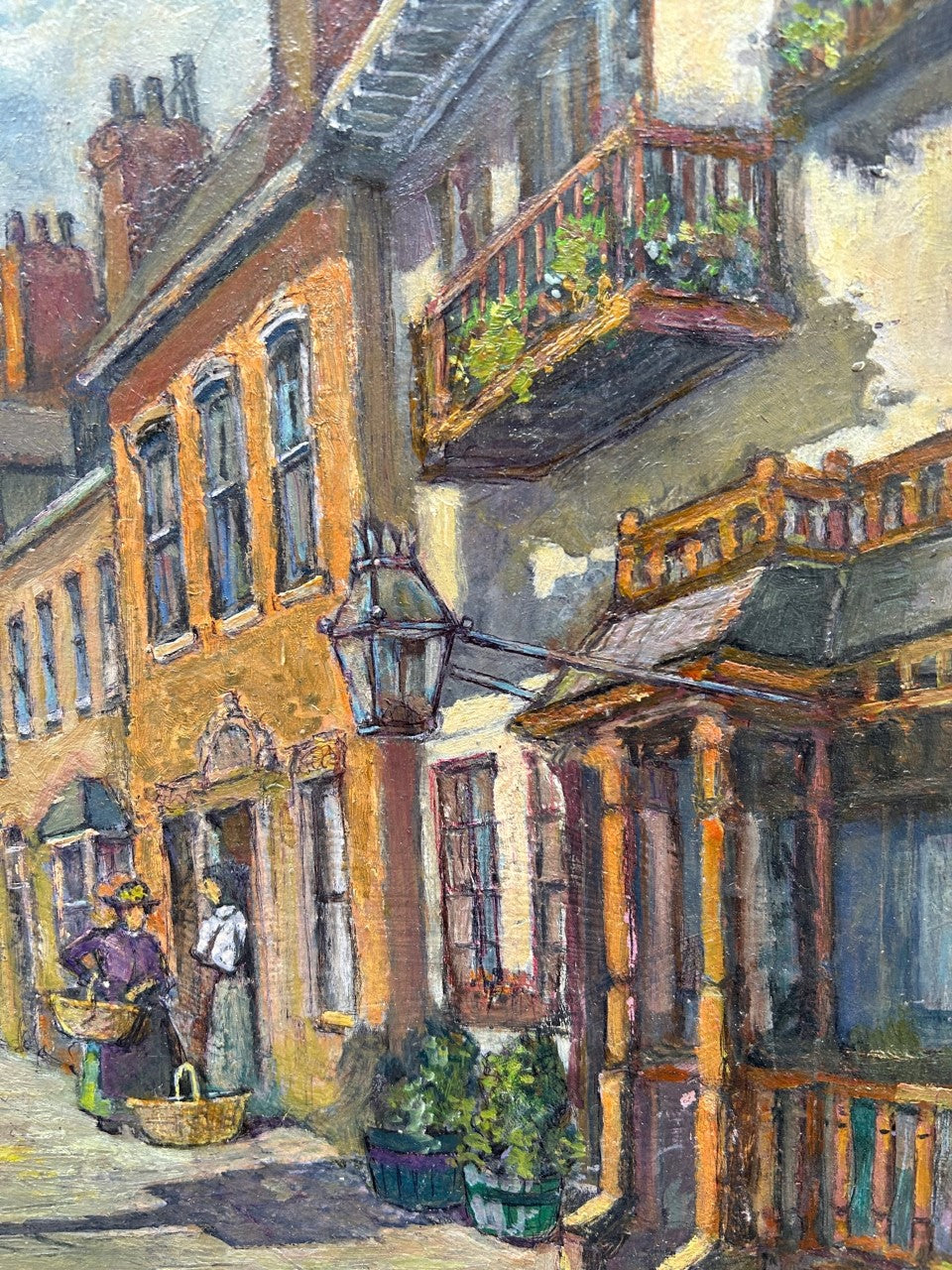 Piazza del mercato di Westerham di Jack Cross 1910 circa