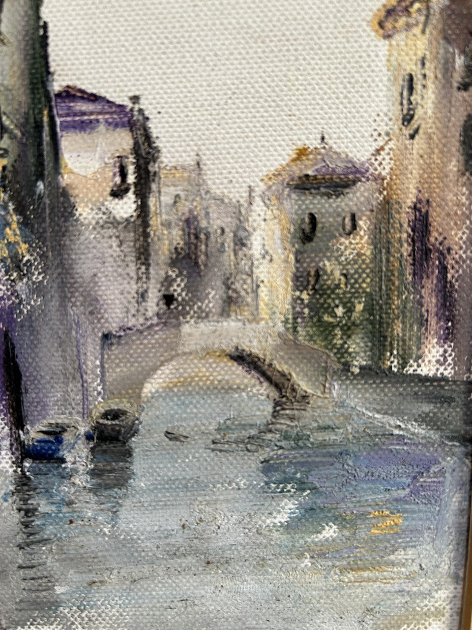 Venezia vista piccolo dipinto ad olio