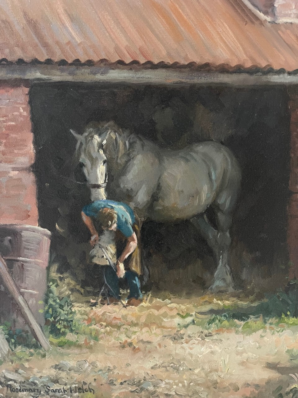 Shoeing the Grey by Rosemary Sarah Welch b1946